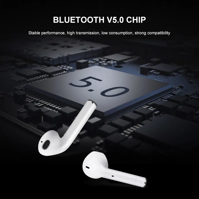 I12 TWS Touch control Mini 1:1 Беспроводные Bluetooth 5 0 наушники pods гарнитура pk i10 i11 tws для