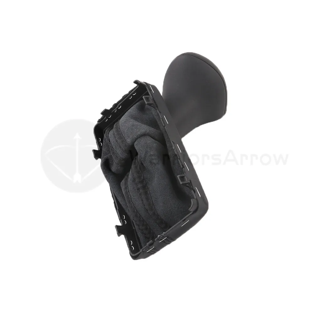 Для Audi A3 A4 B8 A5 A6 C6 Q5 Q7 2009 2010 2011 2012 2013 Хром Шестерни рукоятка рычага переключения передач черный кожаный чехол переключателя передач загрузки на LHD ТОЛЬКО