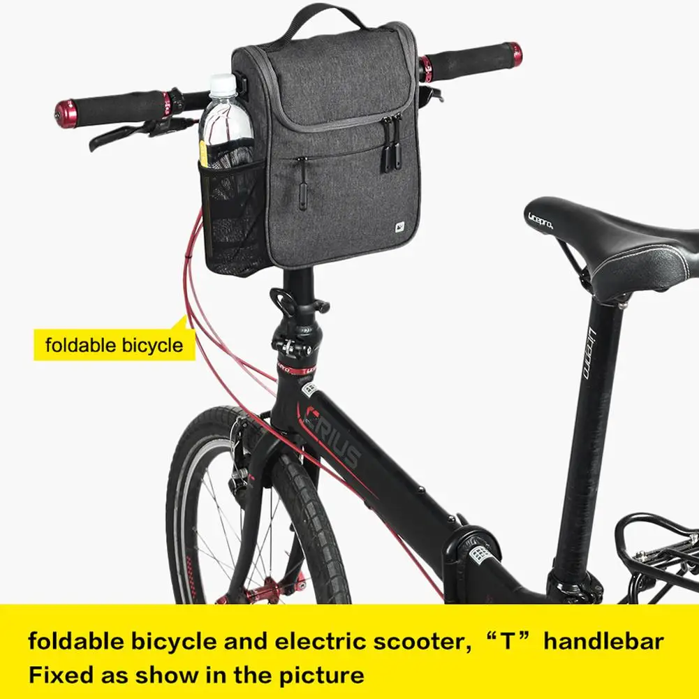 Сумка на руль велосипеда RHINOWALK вместительная многофункциональная сумка складная