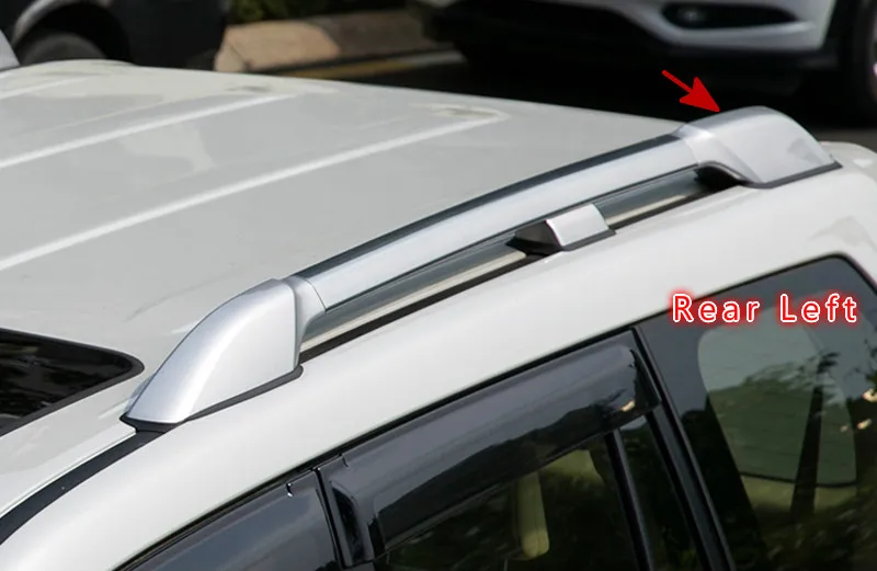 Для Toyota Land Cruisr Prado FJ150 2010 2018 Серебряный внедорожник рейки на крышу стойка Торцевая