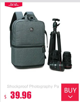 Shockproof Video Backpack Water-resistant Padded Photography Bag Travel Photo Backpacks with Rain Cover