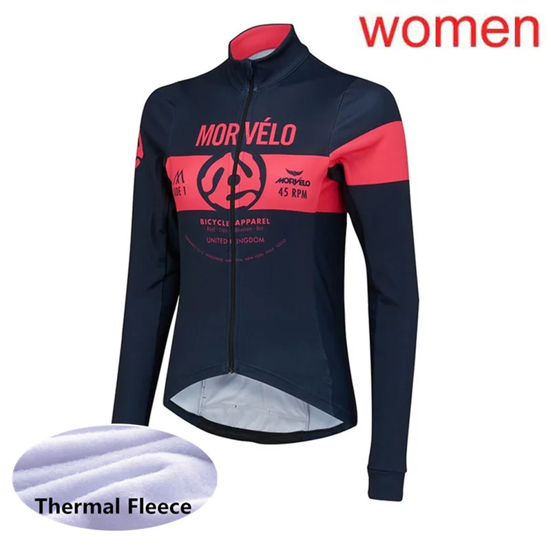 Ropa ciclismo Зимняя Теплая Флисовая футболка для велоспорта с длинным рукавом, футболка для гоночного велосипеда, командная Женская одежда для горного велосипеда L8 - Цвет: only jersey 07