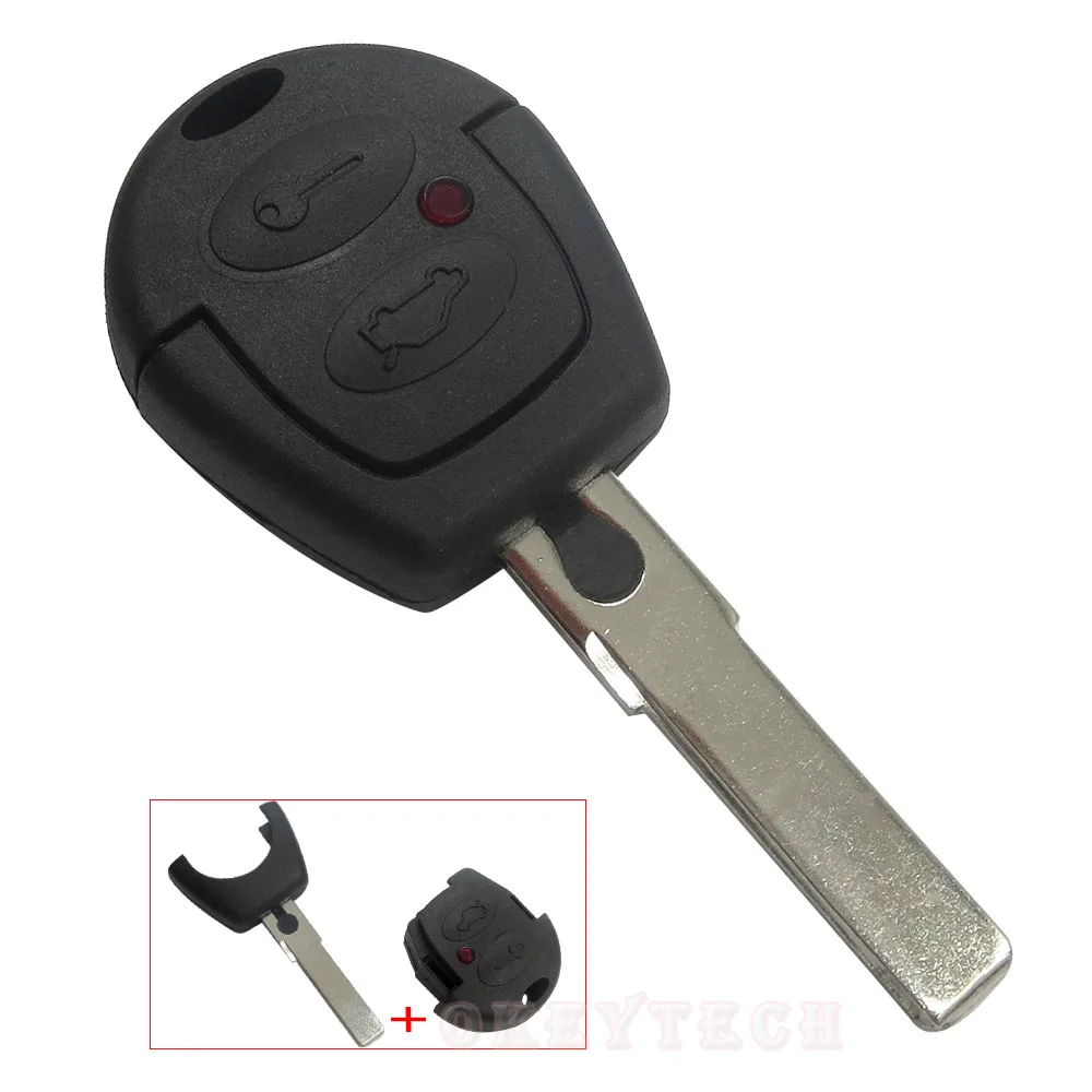 2 кнопки дистанционного ключа чехол для V W Polo Golf Jett Sharan Seat Ibiza Leon Toledo Altea Skoda Замена