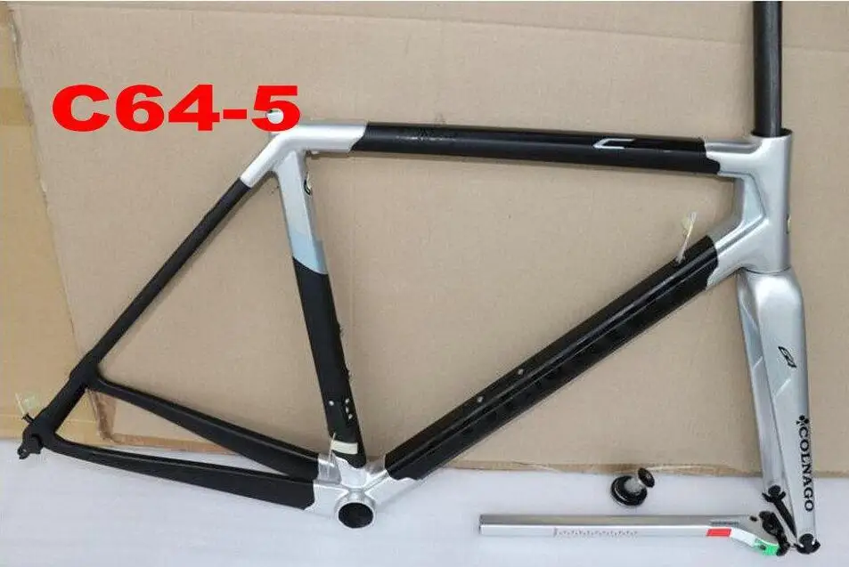 C64-5 Colnago C64 полностью карбоновая рама для шоссейного велосипеда Di2 наклонная Механическая рама для шоссейного велосипеда gro UPS et black red bob framework UPS XDB DPD - Цвет: C64-5