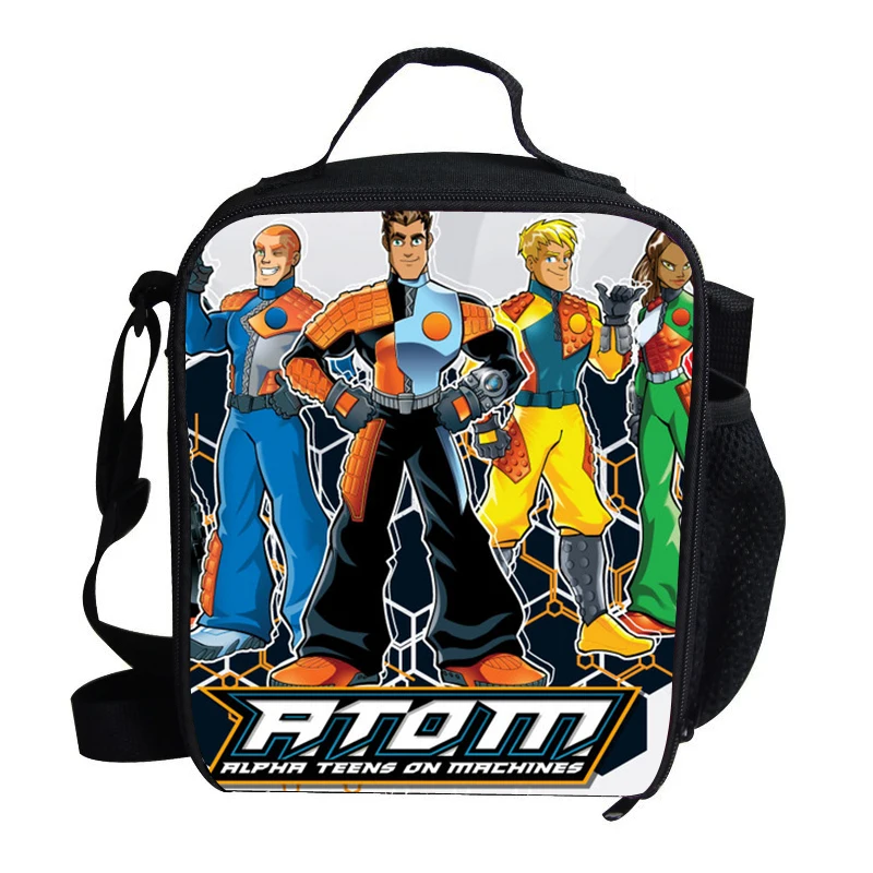 Atom Man/Большая Утепленная еда свежая сумка для ланча подростков