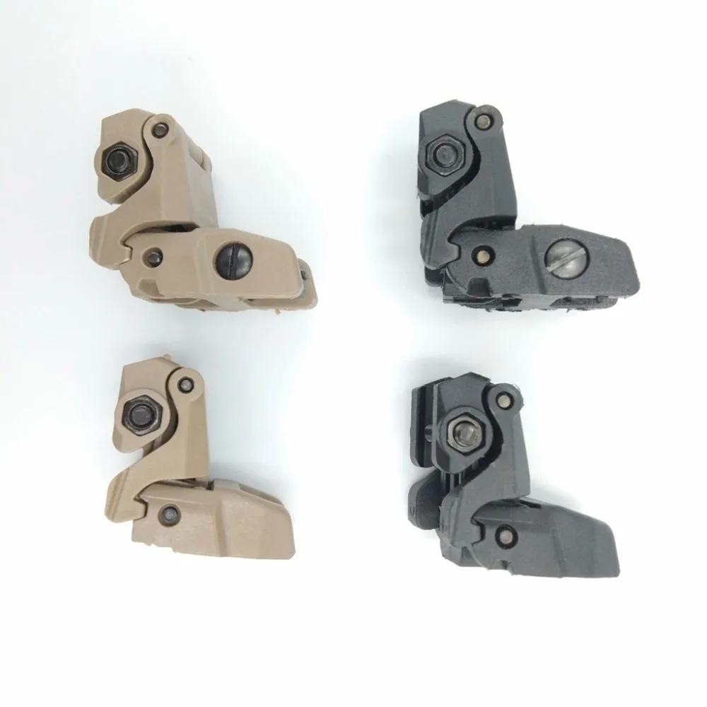 Model 4 AR 15 Tactical Flip up Front Rear Sight Set Polymer Sights Windage Adjustment For 1913 Picatinny Rail handguards | Спорт и
