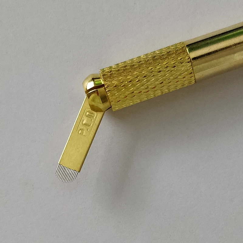 100 шт pcd 14 pin u форма твердая игла микроблейдинг жесткие лезвия карандаш для бровей