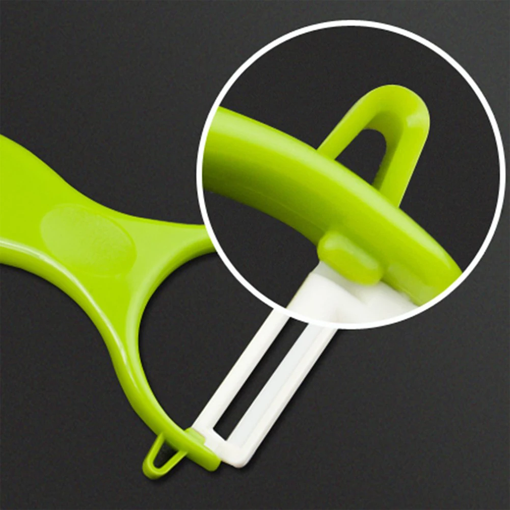 

Ceramic Peeler Kitchen Fruit Vegetable Skin Zester Peeling Tool Random Color Multifunctional Peeler Non-slip Kitchen accessories