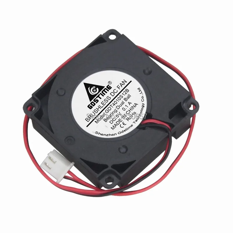 Online 5 ピースロット Gdstime 40 ミリメートル × 10 ミリメートル 4 センチボール DC 2Pin 5 ボルトミニ冷却ラジアルターボ送風ファンのための 3D プリンタ