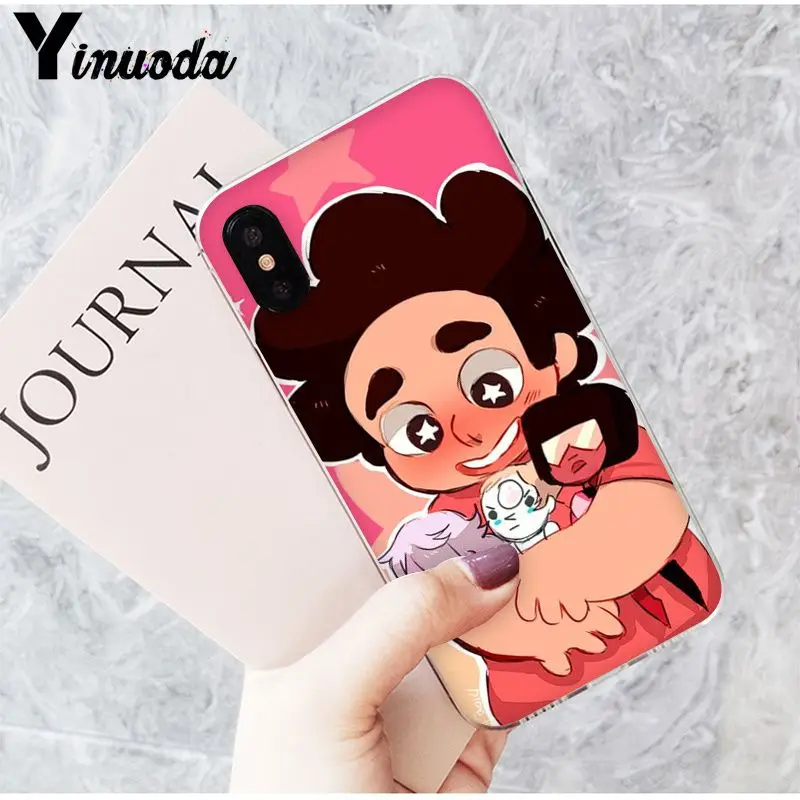 Yinuoda мультфильм Стивен Вселенная новинка чехлы для телефона чехол iPhone 5 5Sx 6 7 7plus 8