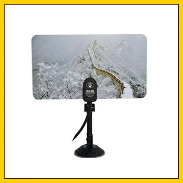 Цифровая комнатная ТВ антенна HD/DTV/UHF/VHF/FM усиление 35dBI разъем IEC с