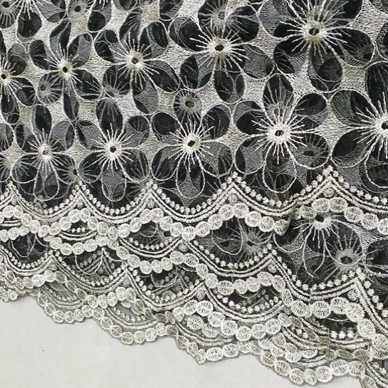 Высококачественная сетчатая кружевная ткань 3D золотые бусины блестки женская