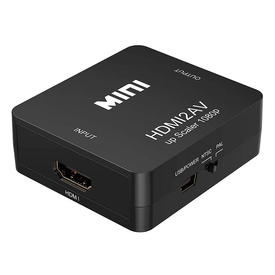 HDMI в AV скейлер адаптер HD видео конвертер коробка RCA AV/CVSB L/R 1080P HDMI2AV Поддержка NTSC PAL |