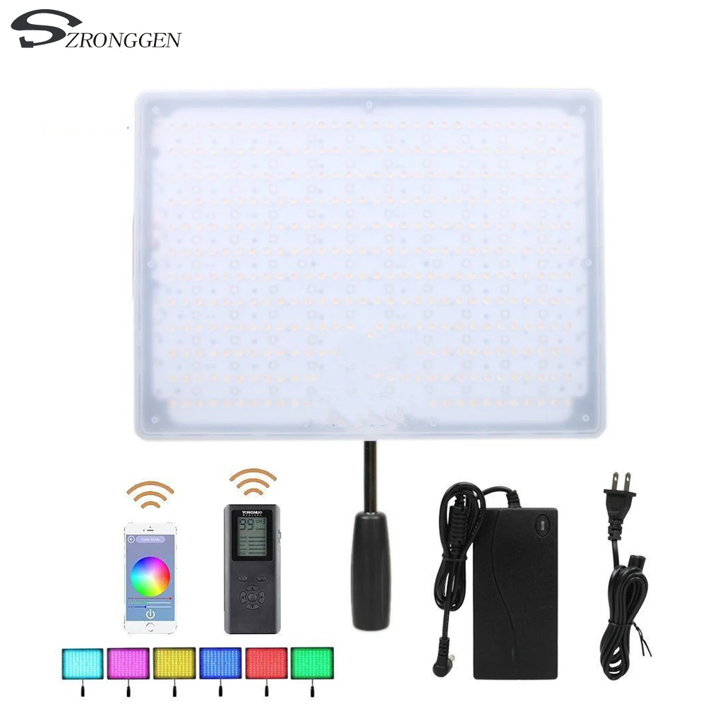 YONGNUO YN600 RGB + адаптер питания переменного тока Светодиодная панель для видеосъемки