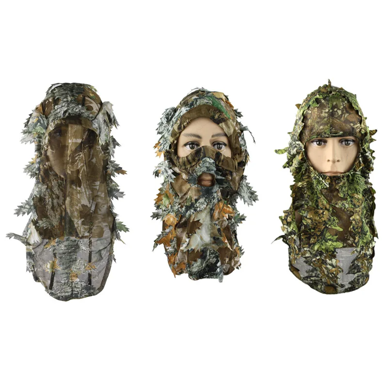 Bionic камуфляжная маска на всё лицо Балаклава с капюшоном головной убор шляпа для
