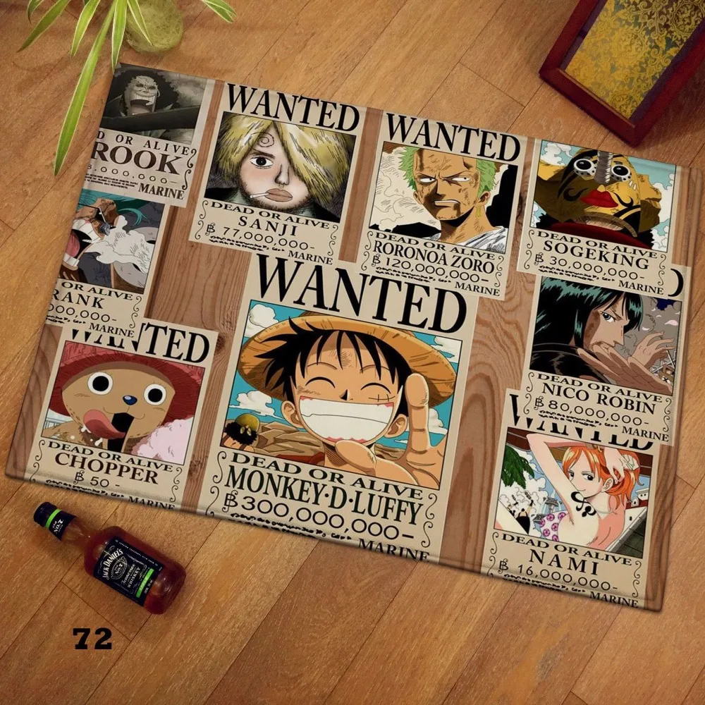 Аниме Луффи one piece Team Коврик для двери кружка манга плюшевый напольный ковер для комнаты коврик нескользящий коврик косплей подарок
