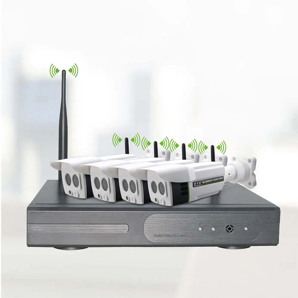 960 P plug &amp play Беспроводной NVR комплект P2P HD Открытый IP Cam инфракрасный безопасности