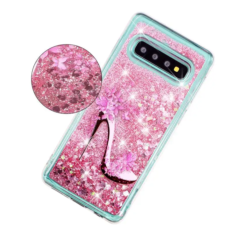 Чехол для телефона samsung Galaxy S10 защитной оболочки блеск Shine зыбучие пески течет