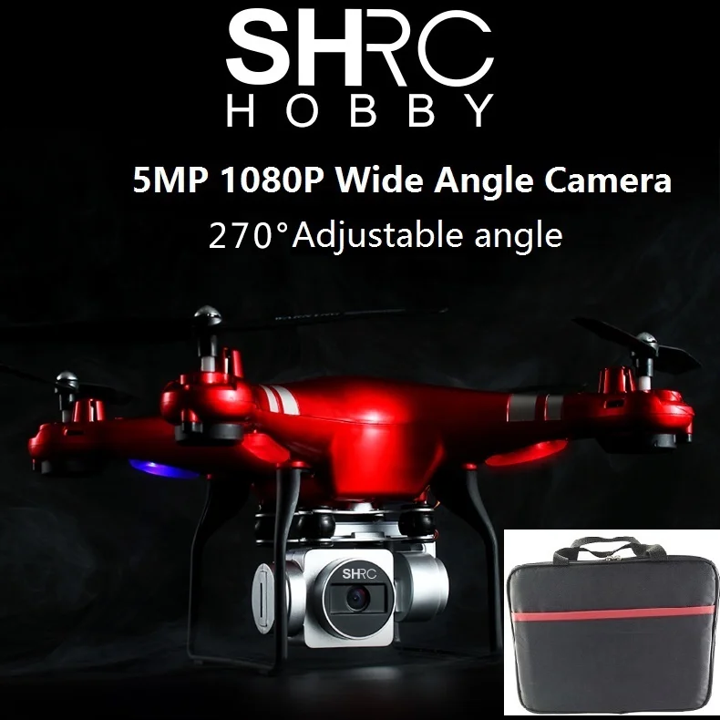 HR SH5HD Wi Fi FPV Дрон с Камера HD широкоугольный 5MP 1080 P Gimbal Радиоуправляемый