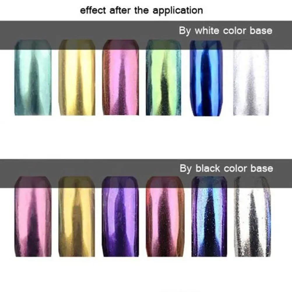 12 цветов для женщин и девушек блестящее Волшебное Зеркало пудра блестящий эффект