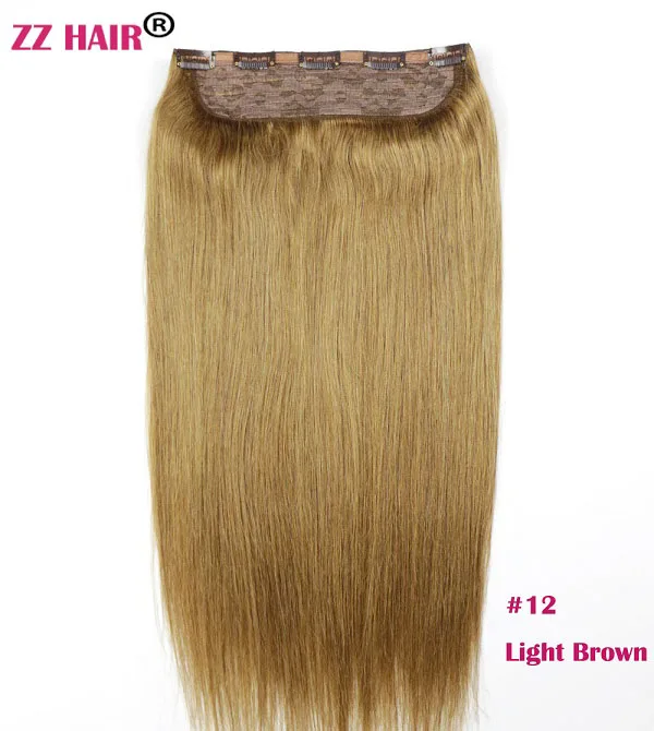 ZZHAIR 80 г 100 г 1" 18" 2" Искусственные волосы одинаковой направленности волос один кусок набор 5 зажимов в человеческие волосы для наращивания 1 шт Натуральные Прямые