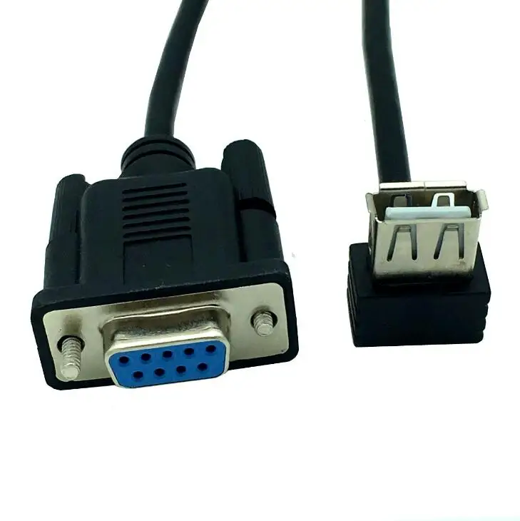 Последовательный Кабель-адаптер RS232 DB9 Мама-USB 2 0 A мама конвертер 8 дюймов 25 см |