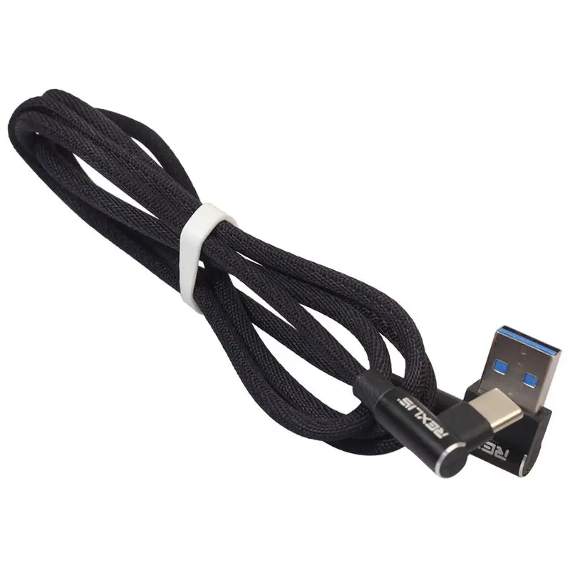 REXLIS usb type C 90 градусов быстрая зарядка c кабель 3 1 шнур данных зарядное устройство