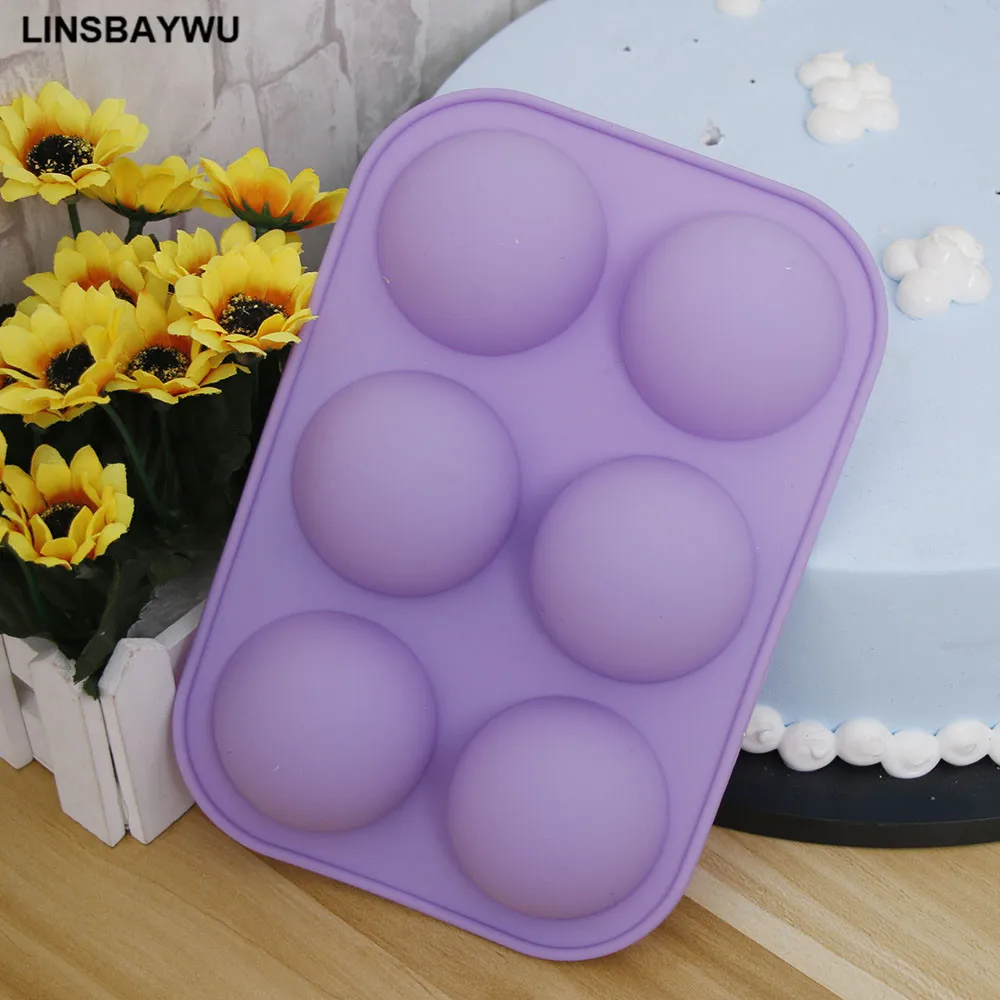 Новая силиконовая полукруглая форма для торта шоколада кекса самостоятельной