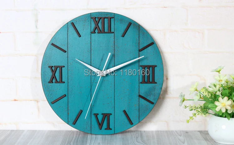 Сделать стиль ретро пастырской старинные деревянные настенные часы Северной