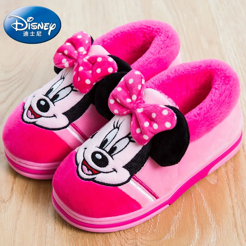 Disney cartoon cotton Mickey  home shoes 2019 new warm children's shoes fall and winter wear non-slip shoes