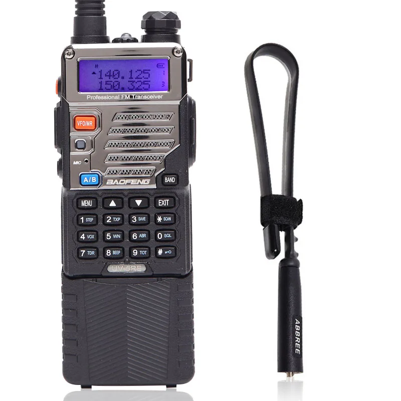 add Tactical antenna Baofeng UV-5RE 8 Вт иди и болтай Walkie Talkie профессиональные CB радиостанция баофэн UV5RE трансивер VHF UHF Портативный УФ 5R охоты Ham радио - Цвет: add Tactical antenna