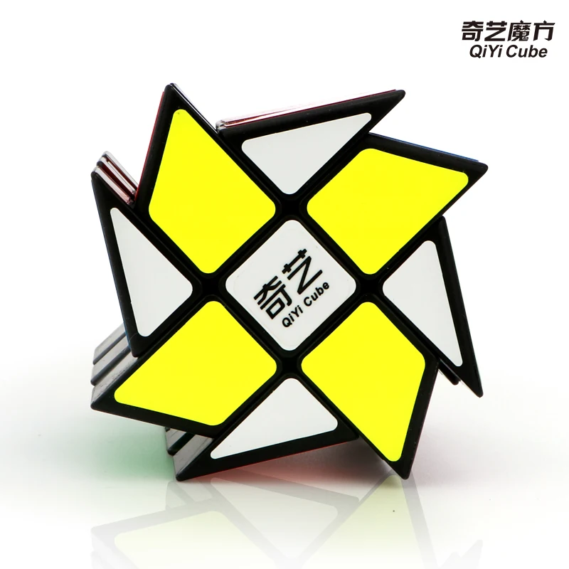Новинка qiyi 3x3 куб мельница волшебный пазл головоломка для мозга матовая наклейка