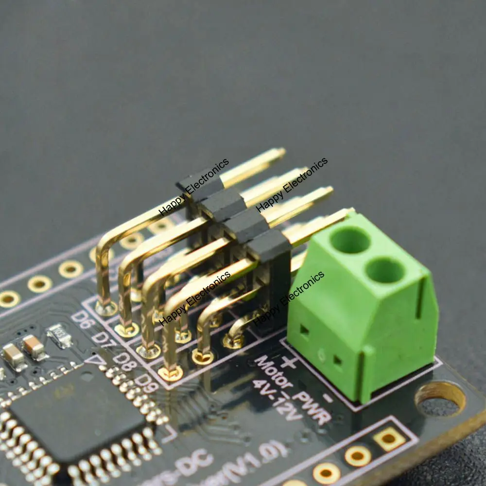 DFRobot FireBeetle покрывает 4 канальный Серводвигатель постоянного тока и 2 фазные
