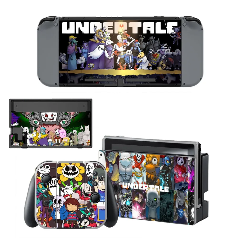 Виниловая наклейка Undertale для консоли Nintendo Switch NS + контроллер Защитная пленка
