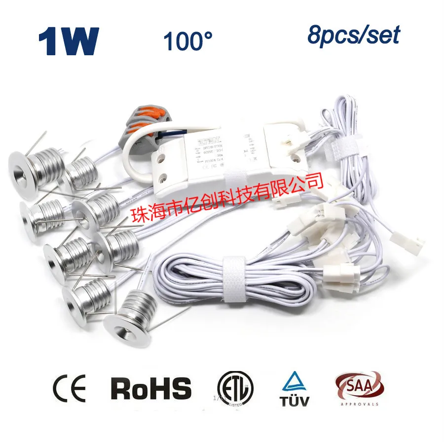 1 Вт * 8 маленький LED-светильник ТВ фон настенное освещение KTV коробка отдельная