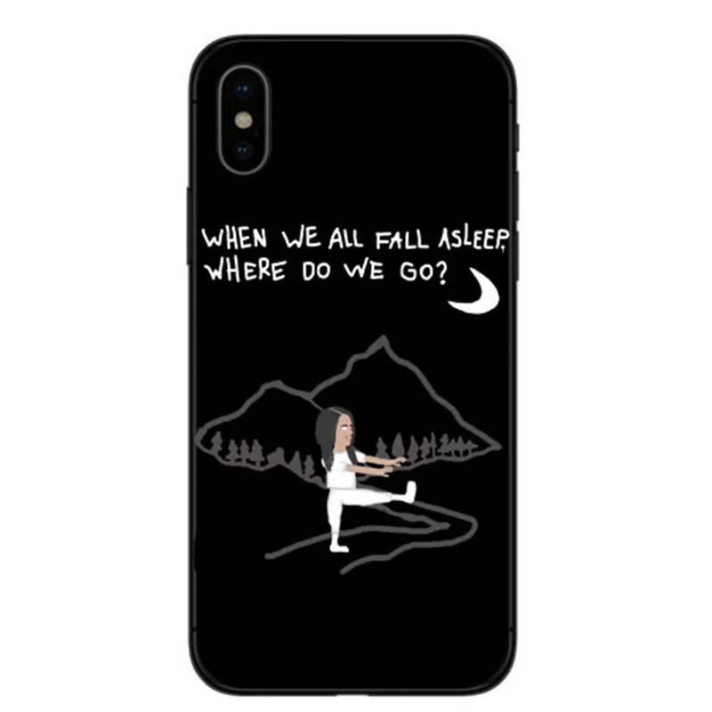 TPU Billie eilish ropa rainbow blohsh ocano Olhos TPU чехол для телефона силиконовый чехол для iphone X 5 6 6splus 7 8 Mais XS MAX - Цвет: TPU