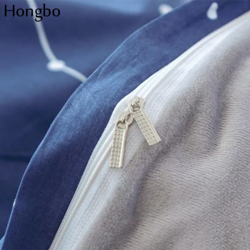 Постельное белье Hongbo AB с созвездиями по бокам и звездами пододеяльник фланелевый