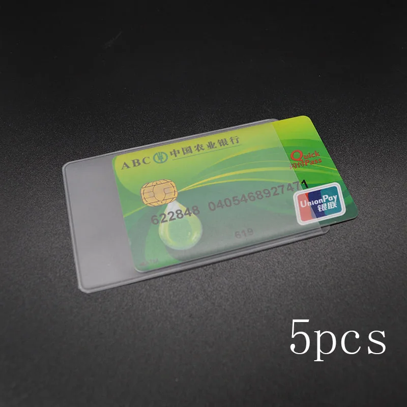 Scrub 5pcs Водонепроницаемый прозрачный ПВХ чехол для кредитных карт мягкий пластиковый чехол для карт для защиты кредитных карт Porte Carte Bus Id держатель для карт - Цвет: Scrub 5pcs