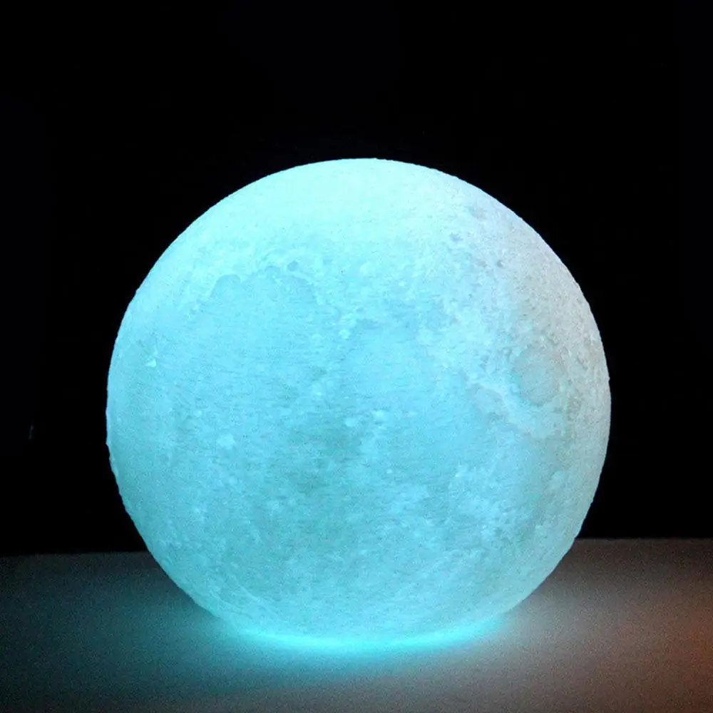 Moon светильник лунный свет ночной Светильник земли многоцветный 3D принт Яркость светодиодный луна светильник творческий настольная лампа