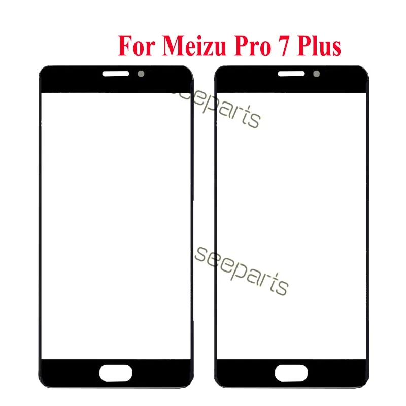 Meizu pro 5 внешняя стеклянная линза meizu pro 7 Plus Переднее стекло meizu pro 6 Plus панель экрана Запасные части meizu pro 7 переднее стекло