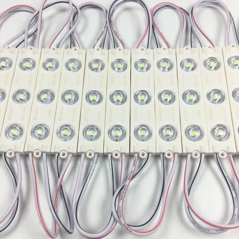 100 шт. 2835 SMD 3 светодиодный модуль подачи сигнала IP65 Водонепроницаемый инъекций