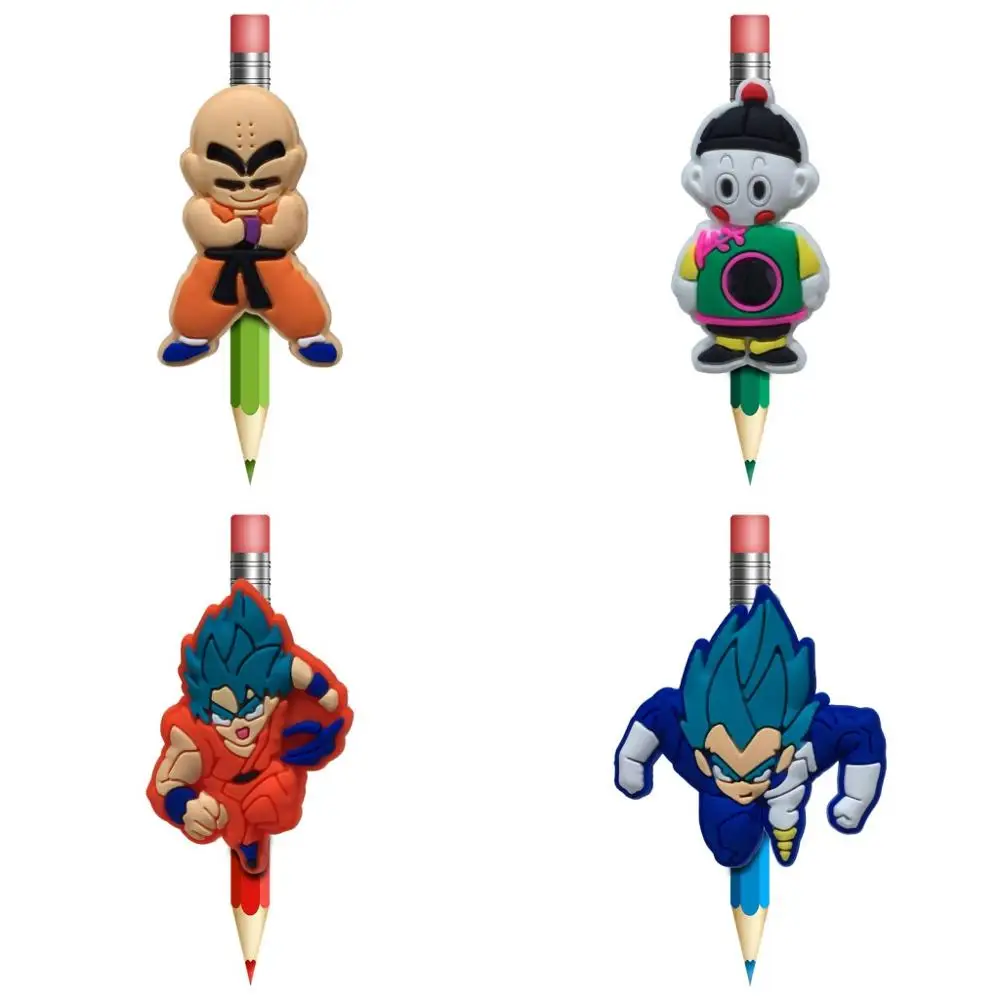 P8037-1245 mix8pcs 8 шт./лот Dragon Ball Z мультфильм ПВХ карандаш Topper украшение для ручки Детские Канцелярские принадлежности школы и офиса подарки сувениры коллекция - Цвет: P8037-1245 mix8pcs