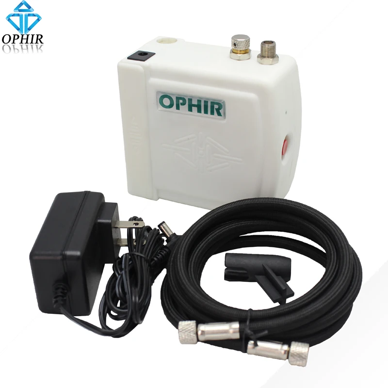 OPHIR белый 12В DC мини воздушный компрессор 100 240В Аэрограф для аэрографии хобби