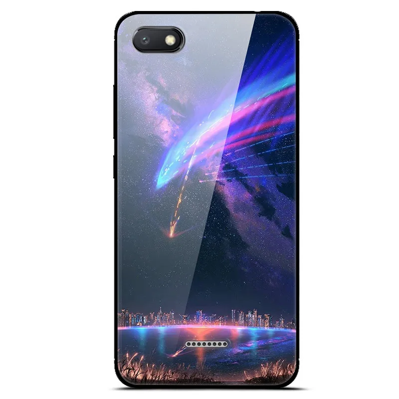 Для Xiaomi Redmi 6A чехол с жестким стеклом чехол s для Xiaomi Redmi 6A 6 A чехол из закаленного стекла для Xiaomi Redmi 8A 8 Redmi Note 8T - Цвет: 2