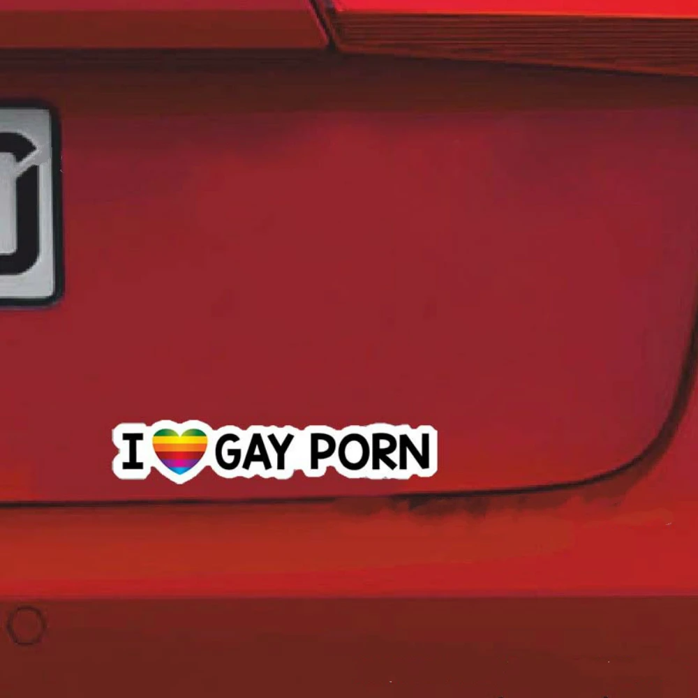 Aliauto индивидуальные радужные I Love Gay порно пикантные наклейки на машину для Ram Caliber