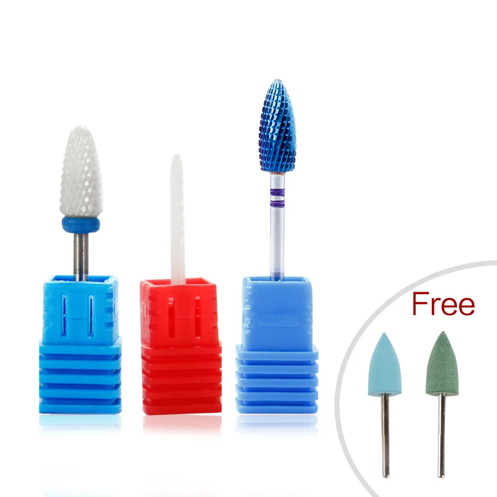 3 шт. керамические фрезы для аппарата маникюра|nail drill bits|drill nail bitstungsten bit |