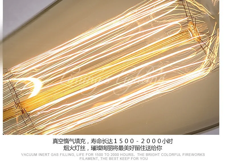 Марочные шарики Edison E27 прямые накаливания ST64 лампа накаливания с короткозамкнутым ротором углерода лампы Ретро электрическая лампочка эдисона для подвесного светильника