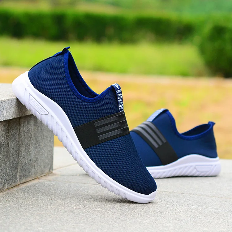 Summer New Style Men's Fashion Stripe Set Foot Casual Shoes Trend Low Help Mesh Ventilation | Обувь