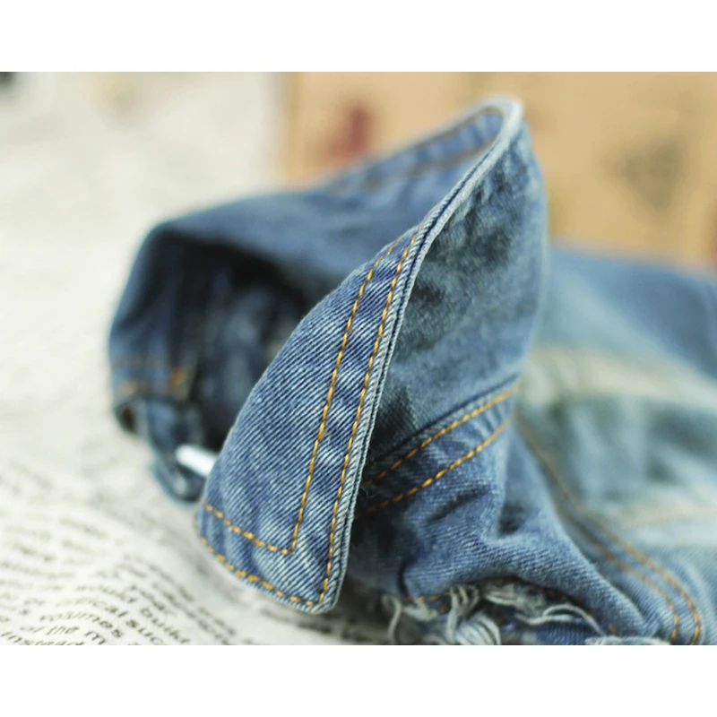 Comwarm Puppy Denim персонализированные джинсы для домашних животных кошка жилет пальто