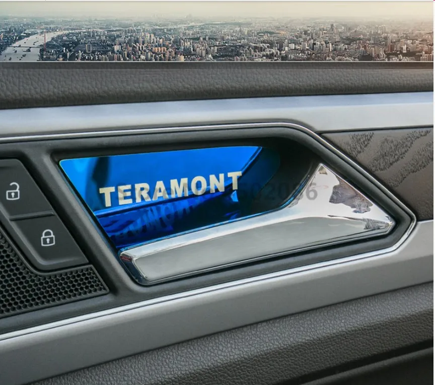 Авто дверь внутренний стикер для выемки интерьера литье для Volkswagen TERAMONT, 4 шт./партия, автомобильные аксессуары